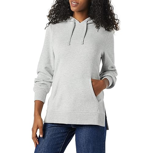 Amazon Essentials Women's Fleece Hooded Tunic Sweatshirt