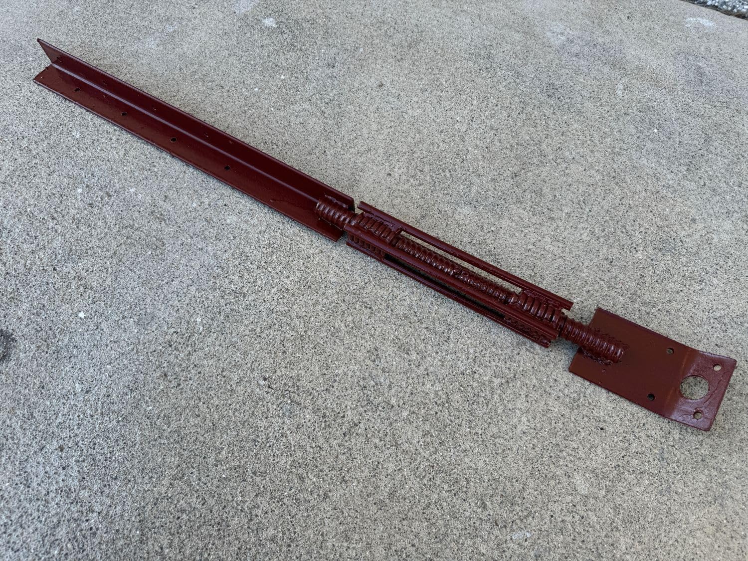 Sandbaggy Concrete Turnbuckle Form Aligner with 5" x 3" Bent Plate | Adjusts from 37" to 42" | Rust-Resistant Steel Wall Brace | Aligns Plumbs Walls, Columns, Beams | 1 Year Warranty (Bent Plate, 1)