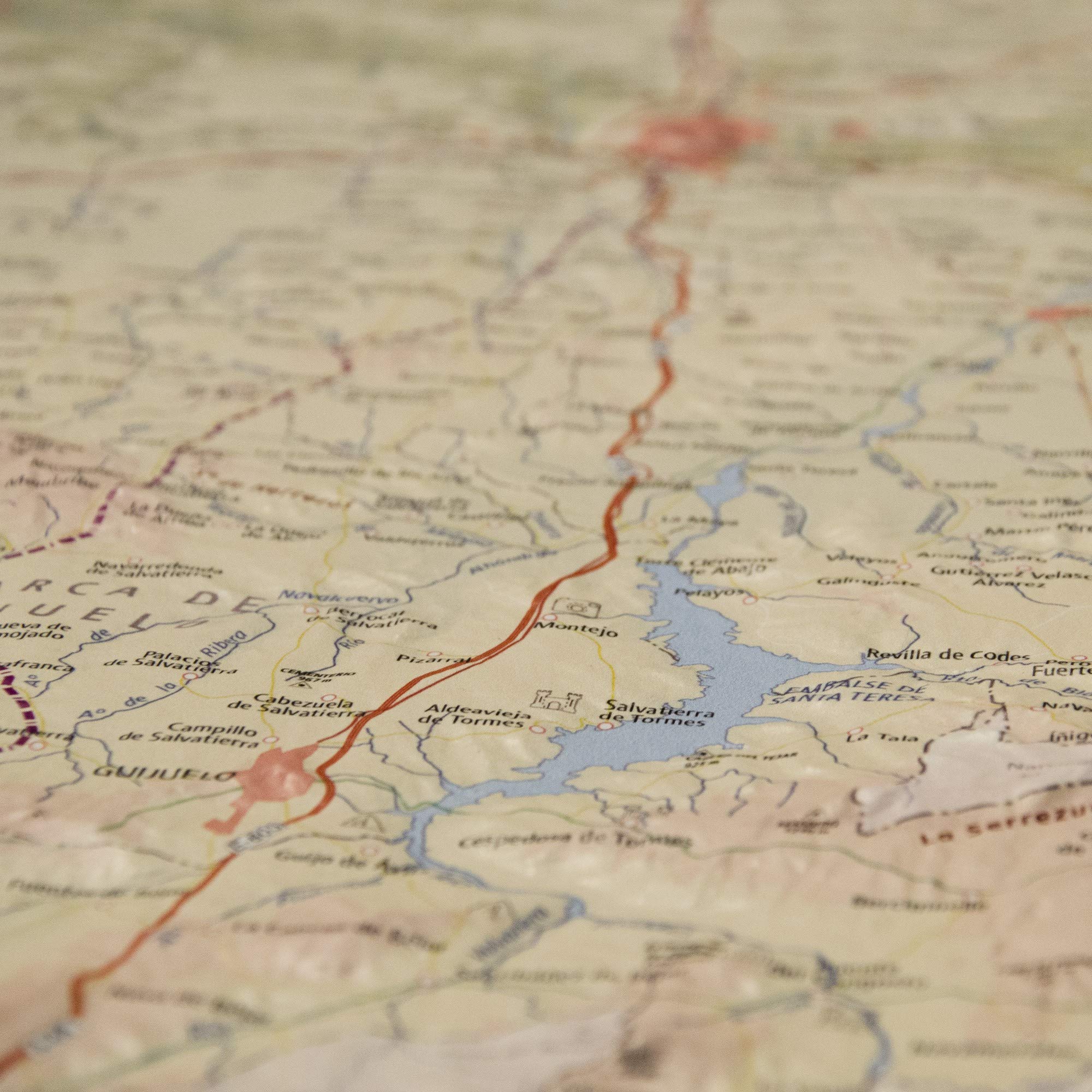 Mapa en relieve Ávila. Escala 1:200.000, 76x65 cm