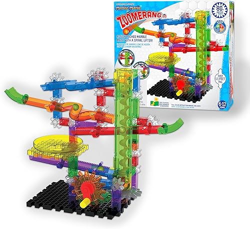 The Learning Journey: Techno Gears Marble Mania Zoomerang 2.0 - Juego de construcción STEM, juguetes de aprendizaje galardonados y regalos para
