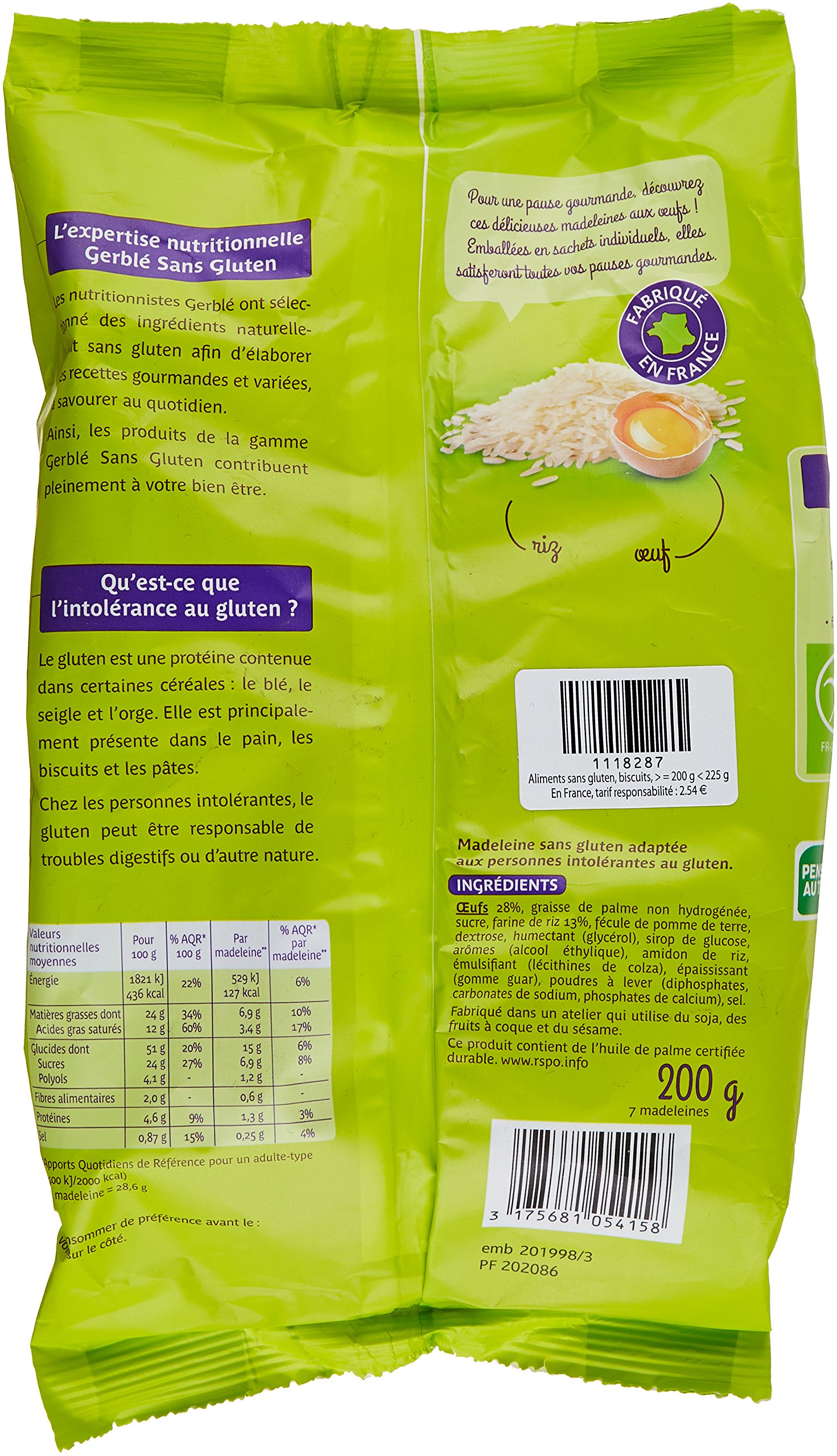 Gerblé Madeleine Gluten 200 g - luzem 4