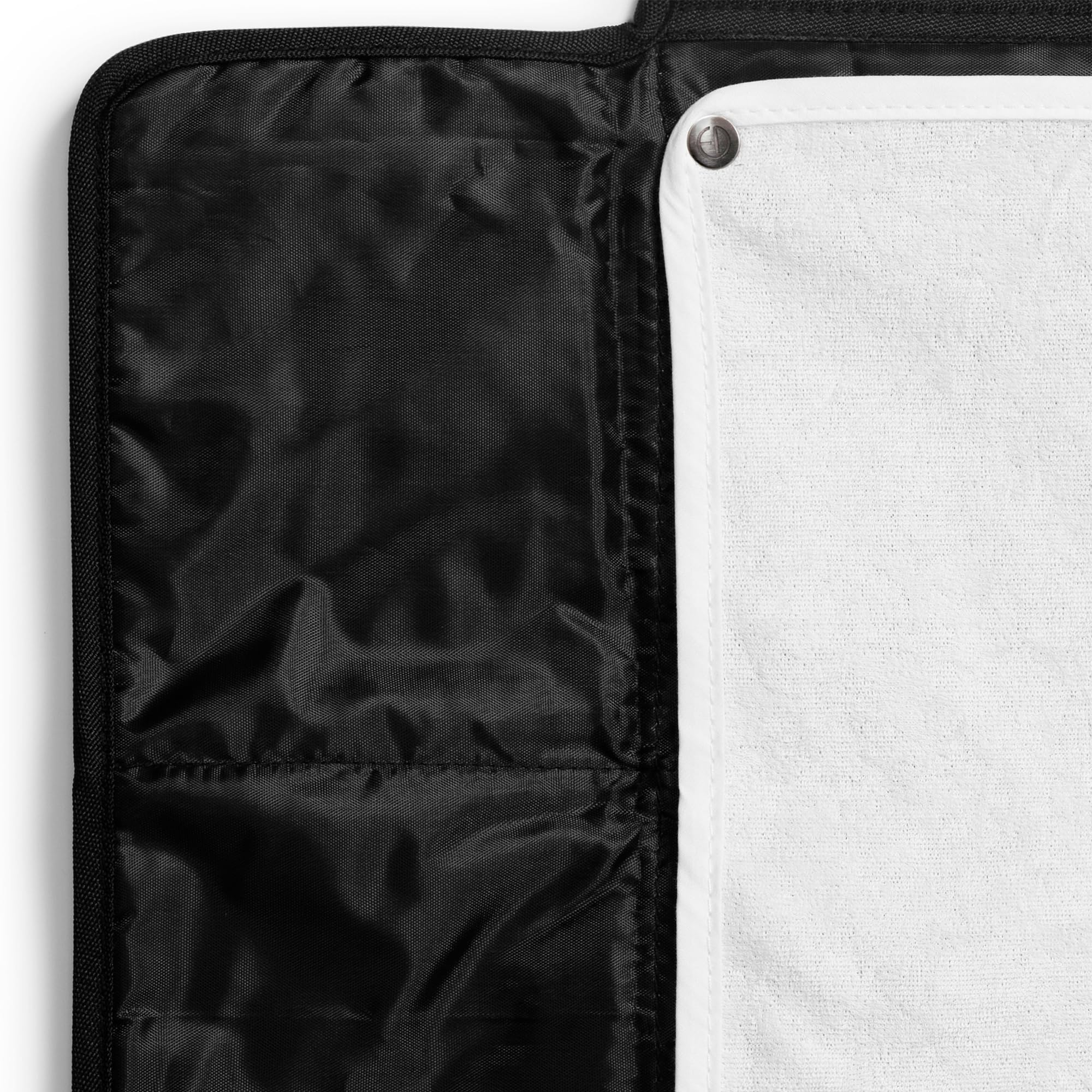 Elodie Details Cambiador Portátil Bolsa de Viaje Impermeable (2 toallas incluidas) - Off Black, Negro