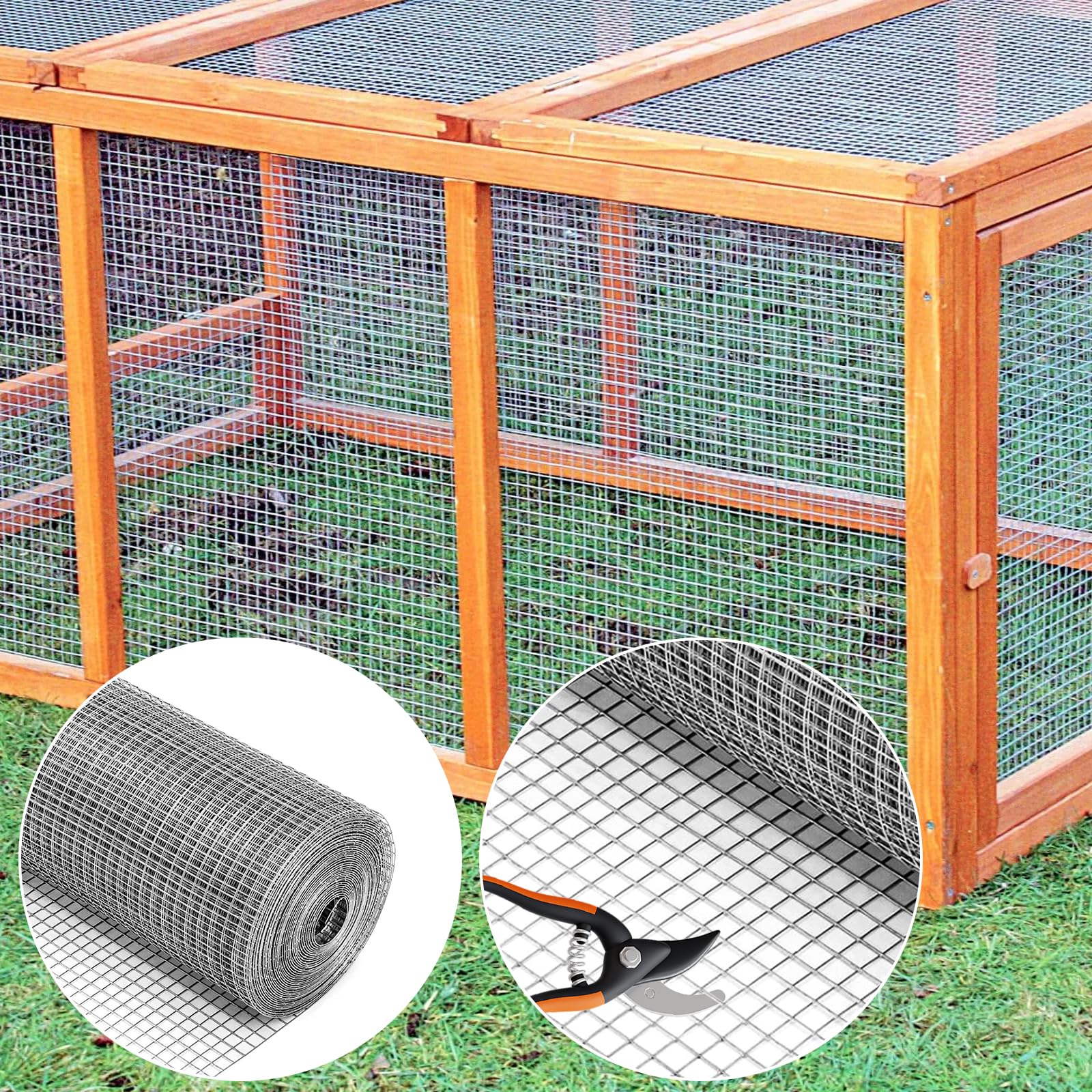 Grillage Métallique À Mailles Fines, Maille Fine 6 MM, Grillage Métallique Galvanisé, Grille Métallique Fine, Treillis Métallique À Mailles Fines, Pour Cages À Lapins, Jardin 40 CM X 5M