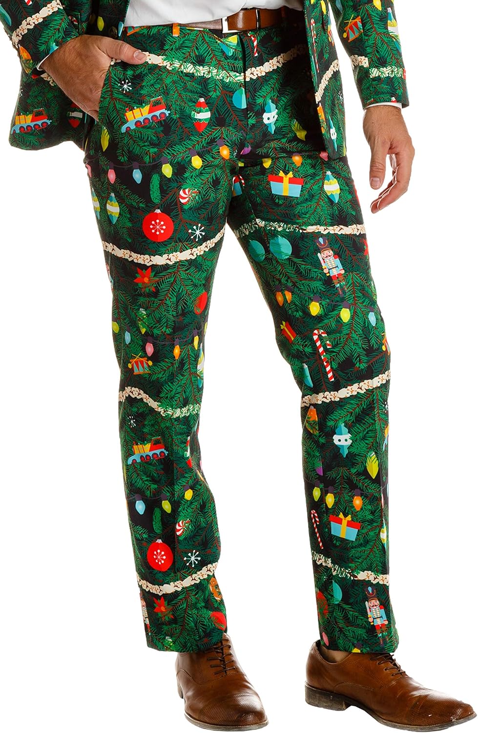 Shinesty Christmas Suit Pants for Men at Amazon Menโs Clothing store Christmas Pants Mens