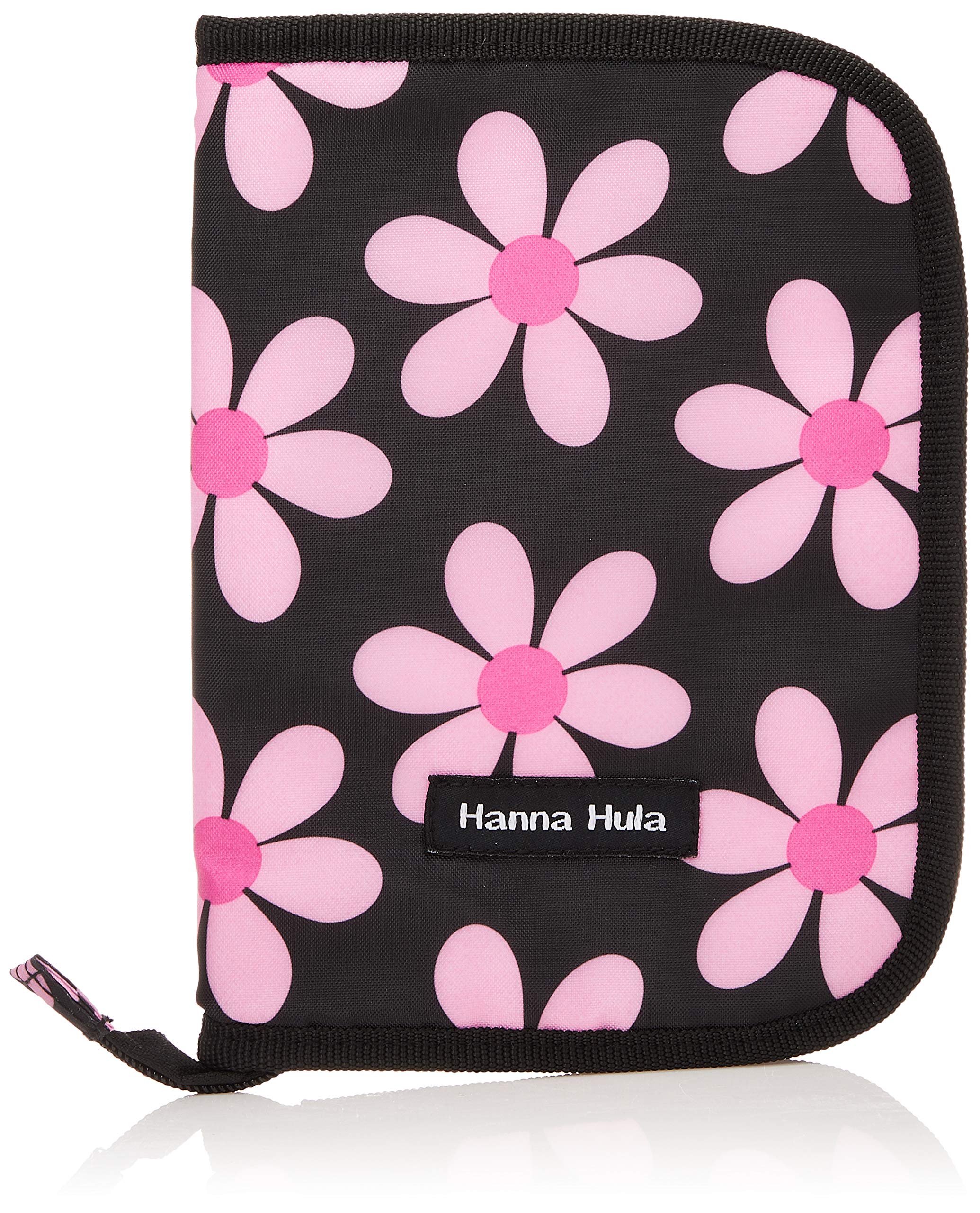 Hanna Hula Pet Health Notebook Case Multi Case M Size Retro Flower Pink