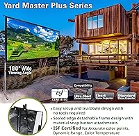 Vista 3 de Elite Screens Yard Master Plus, 135-INCH 16:9 Height Setting Adjustable Portable Projector Screen, 4K HD Outdoor Indoor Movie Theater Front Front