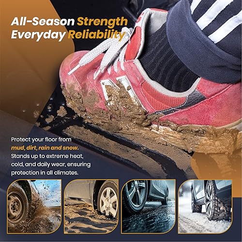 Miniatura 6 de orealtrend Alfombrillas de coche compatibles con Toyota Camry 7th 2012-2017, TPE para todo tipo de clima, resistente a derrames, antideslizante,