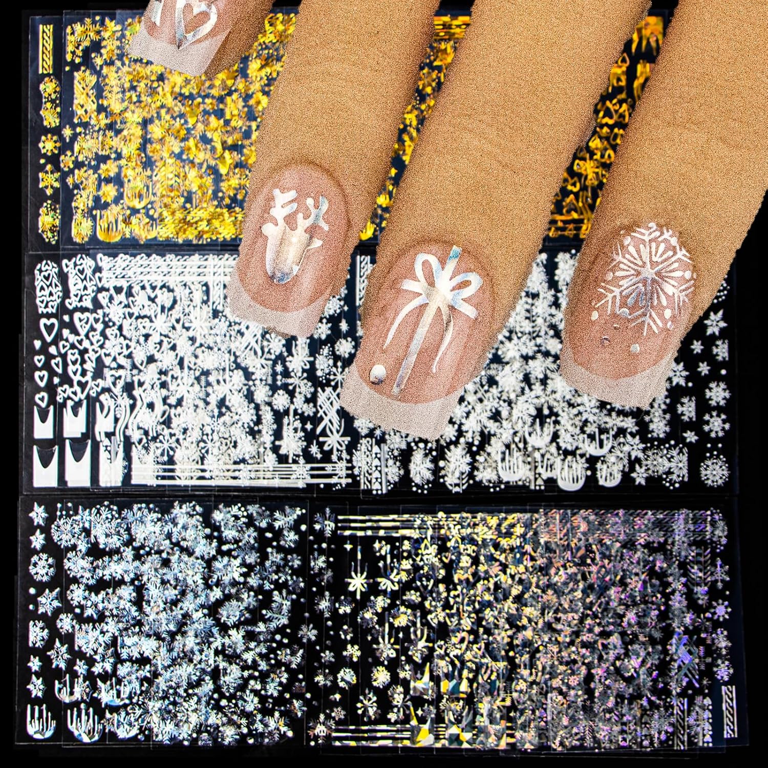 Snowflake Nail Art Design