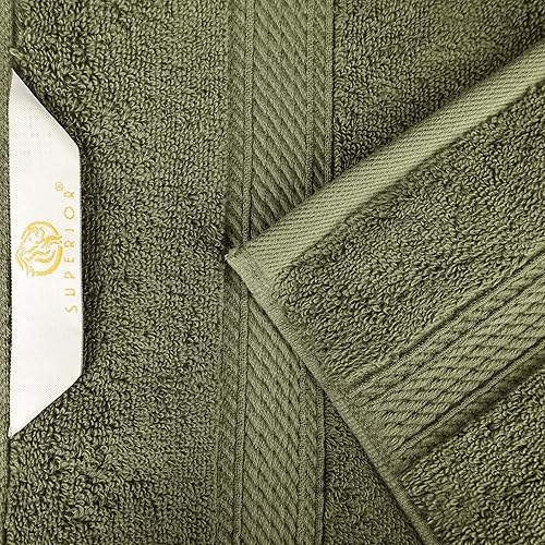 Vista 698 de SUPERIOR - Juego de toallas de algodón egipcio de 28.22 oz/m², incluye 2 toallas de baño, 2 toallas de mano, 2 toallas para la cara, artículos