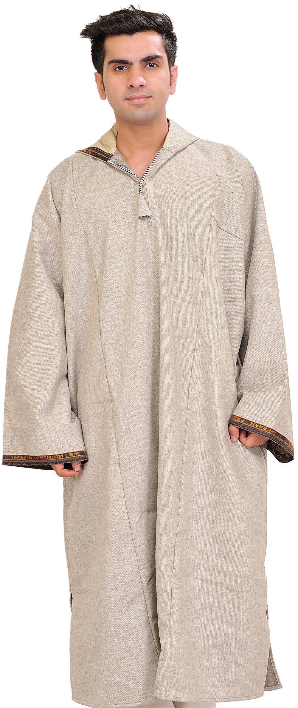 Exotic India Men's Wool Kashmiri Phiran