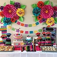 Vista 4 de Big Eye Owl 100 bolsas de dulces de celofán mexicano a rayas, sarapes, envoltura de golosinas, bolsa de regalo, regalo de Cinco de Mayo, recuerdos