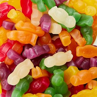 HARIBO Jelly Babies, Gummy Sweets Tub With Super Juicy Flavours, 510 Grams (100 Pieces)