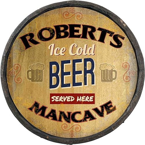 Vista 270 de THOUSAND OAKS BARREL CO. Personaliza el letrero de un cuarto de barril con cócteles de gato negro, barril de vino hecho de madera de roble de alta