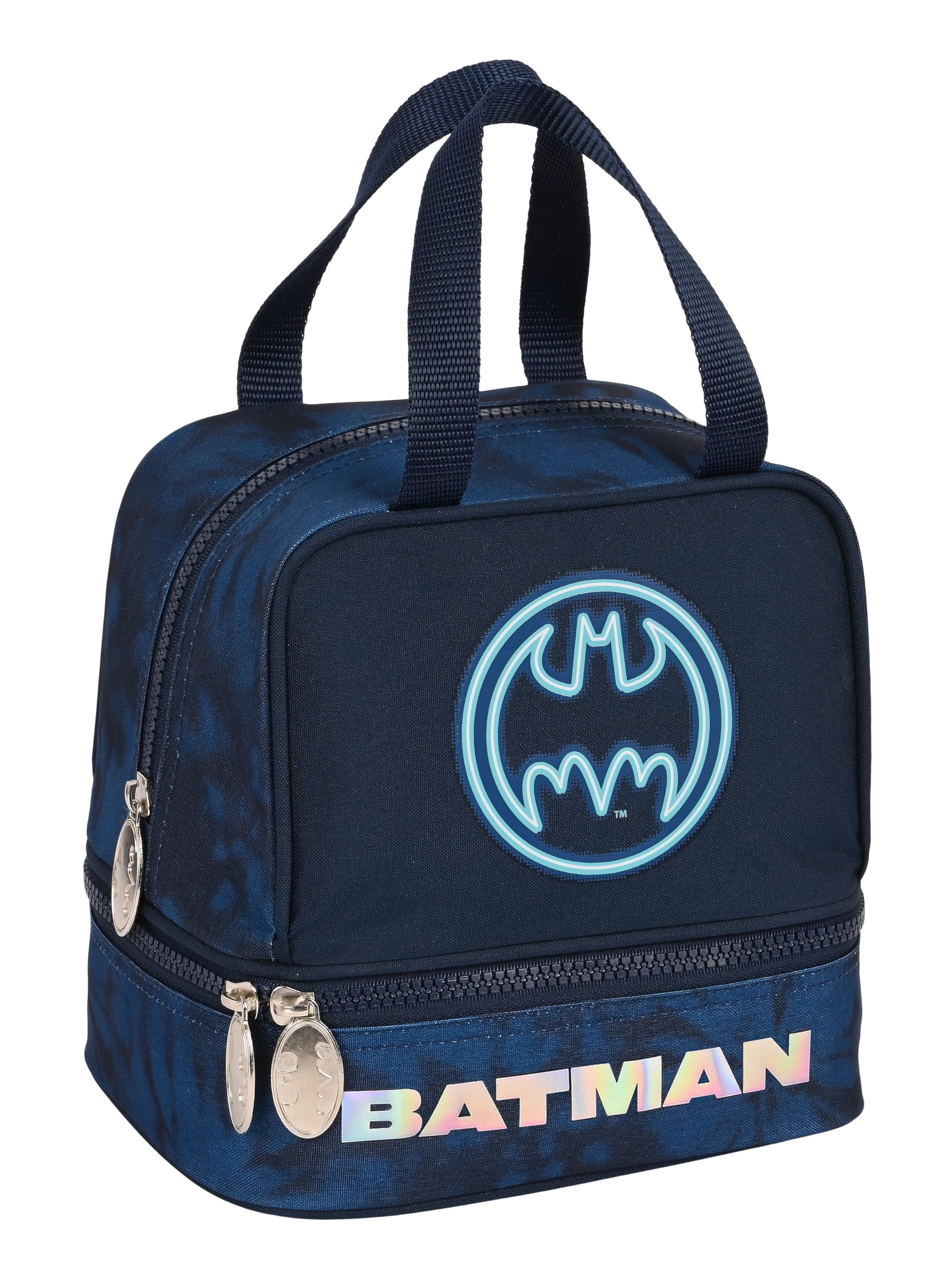 Safta Batman Legendary – Lunch Box, Pencil Case, Quality and Maximum Resistance, Meal, Recreation, Snack and Breakfast, 20 x 15 x 20 cm, Navy Blue