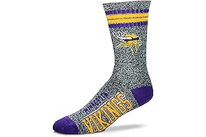 Vikings Mens Got Marbled Crew Football Socks