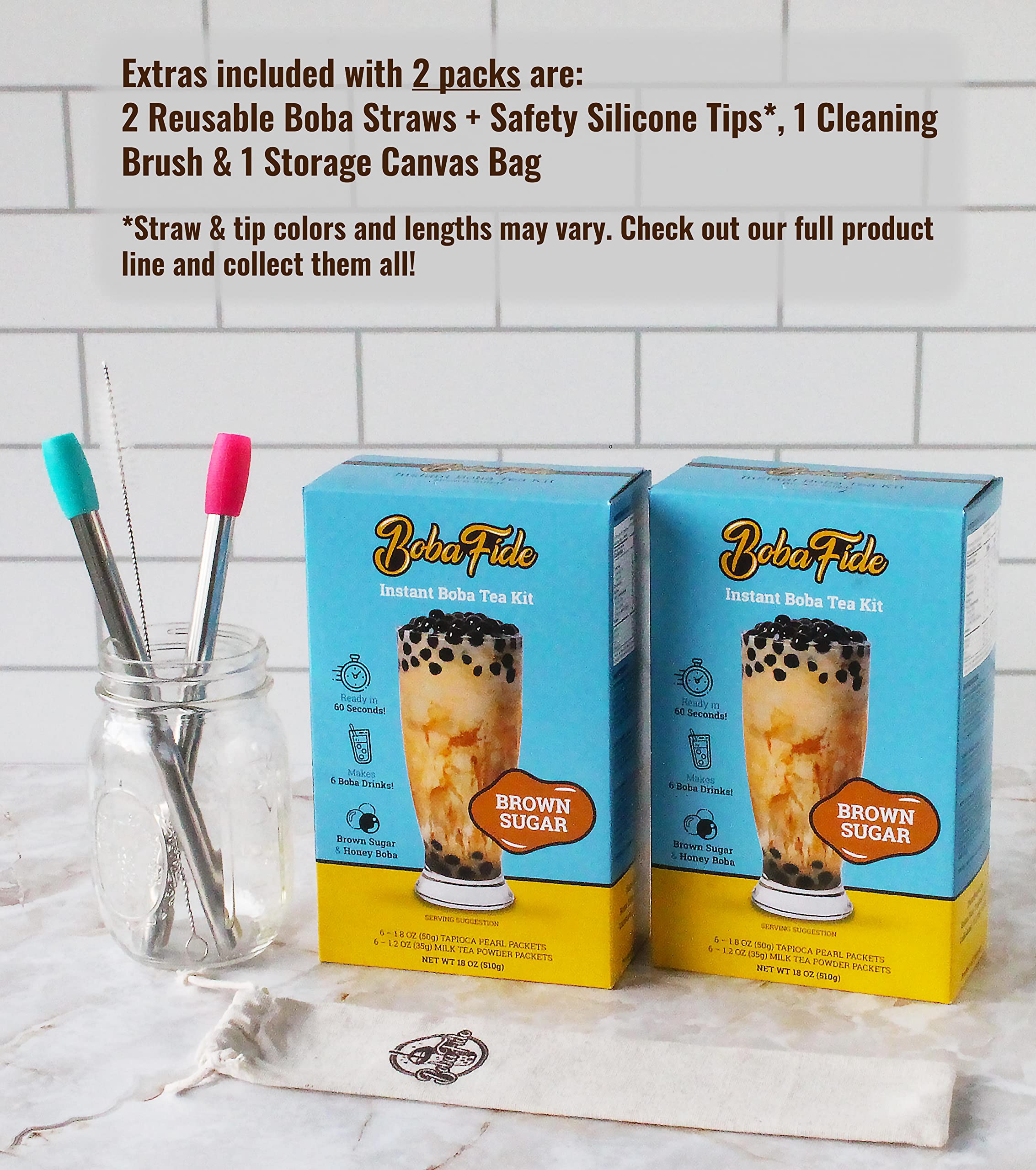 Buy BOBA FIDE Instant Boba Bubble Milk Tea Kit Chewy Honey Boba