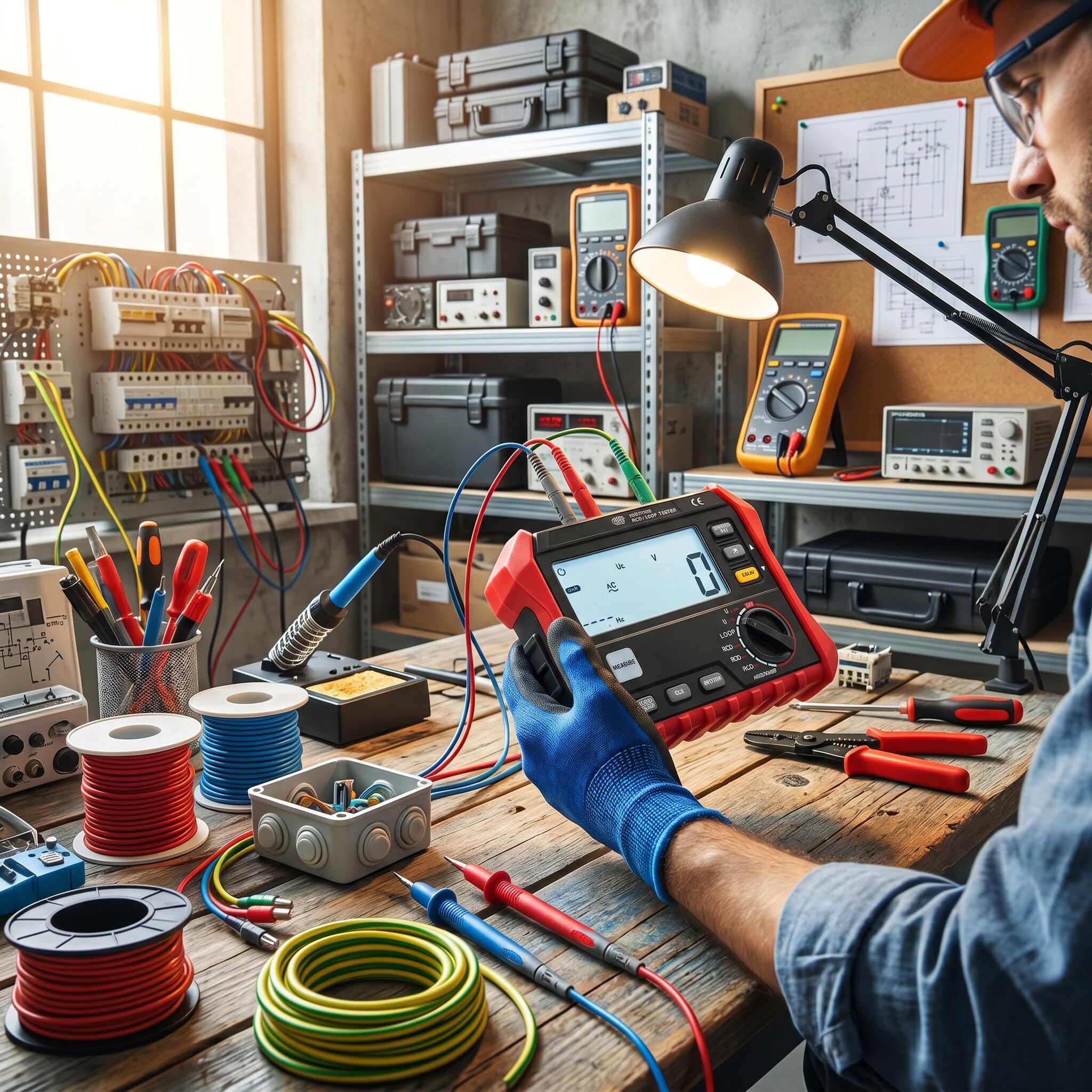 Fafeicy Tester Digitale Per La Resistenza Di Isolamento HT5910, Tester Elettrico Multifunzionale In Materiale ABS Per La Misurazione Del Circuito Di Tensione E Corrente, Ideale Per Elettricisti E