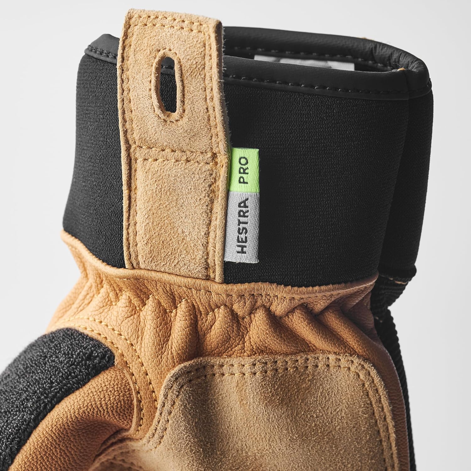 Hestra Job Titan Rope Handler Gloves, Leather Rappelling & Rope Handling Safety Gloves for Construction & Roofing Work