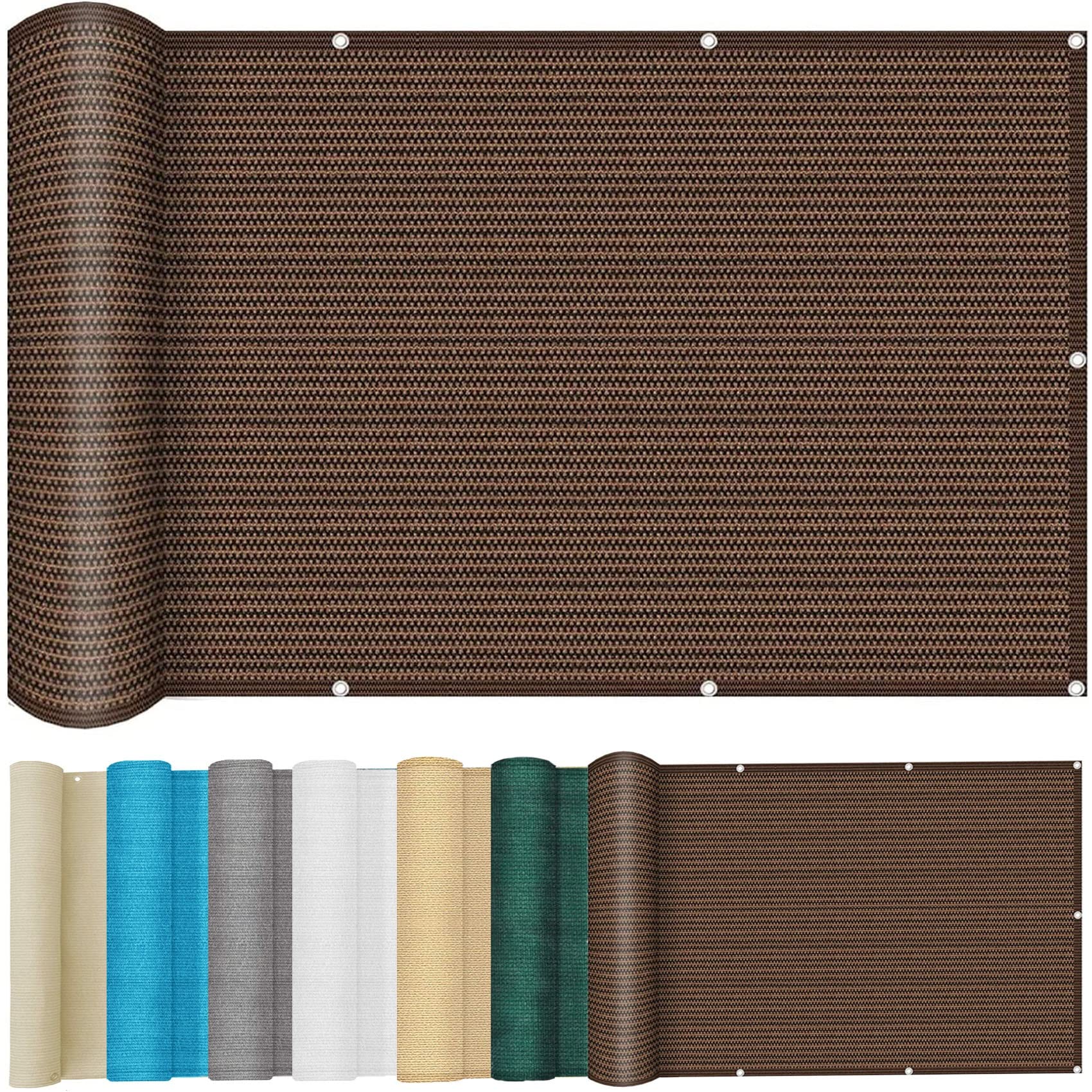 Voile d'ombrage 3x6.5m marron pour grange et bâtiments agricoles