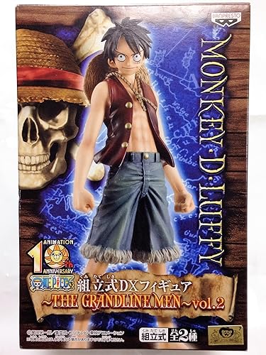 Banpresto One Piece 6.3" overol D Luffy DXF Figure THE GRANDLINE Hombres Volumen 2