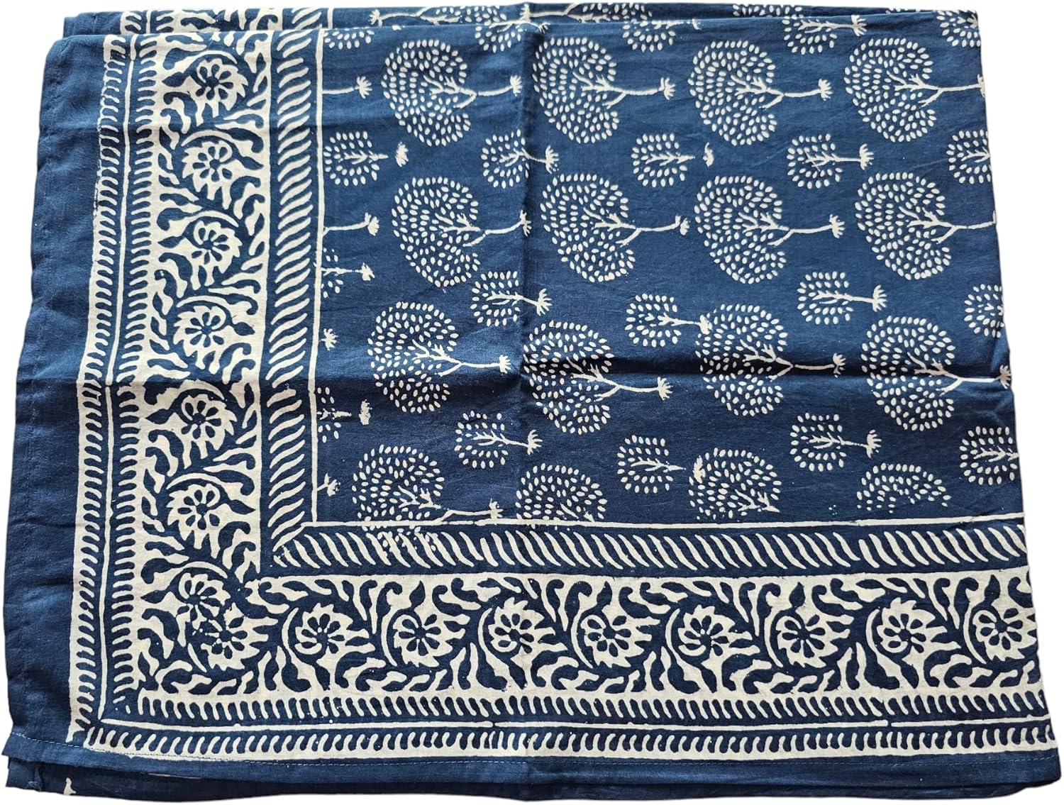 INDIANHANDICRAFTS Hand Block Print Sarong, 100% Cotton, Women's Adult Party Wear, Floral, Size 44x72 Inch - Image 5