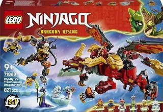 LEGO Ninjago Wyldfyres Drachenmech 71868 | Spielzeug ab 9 Jahren für Jungen, 2-in-1 Ninja-Actionfigur mit Mech von Kaiseri...