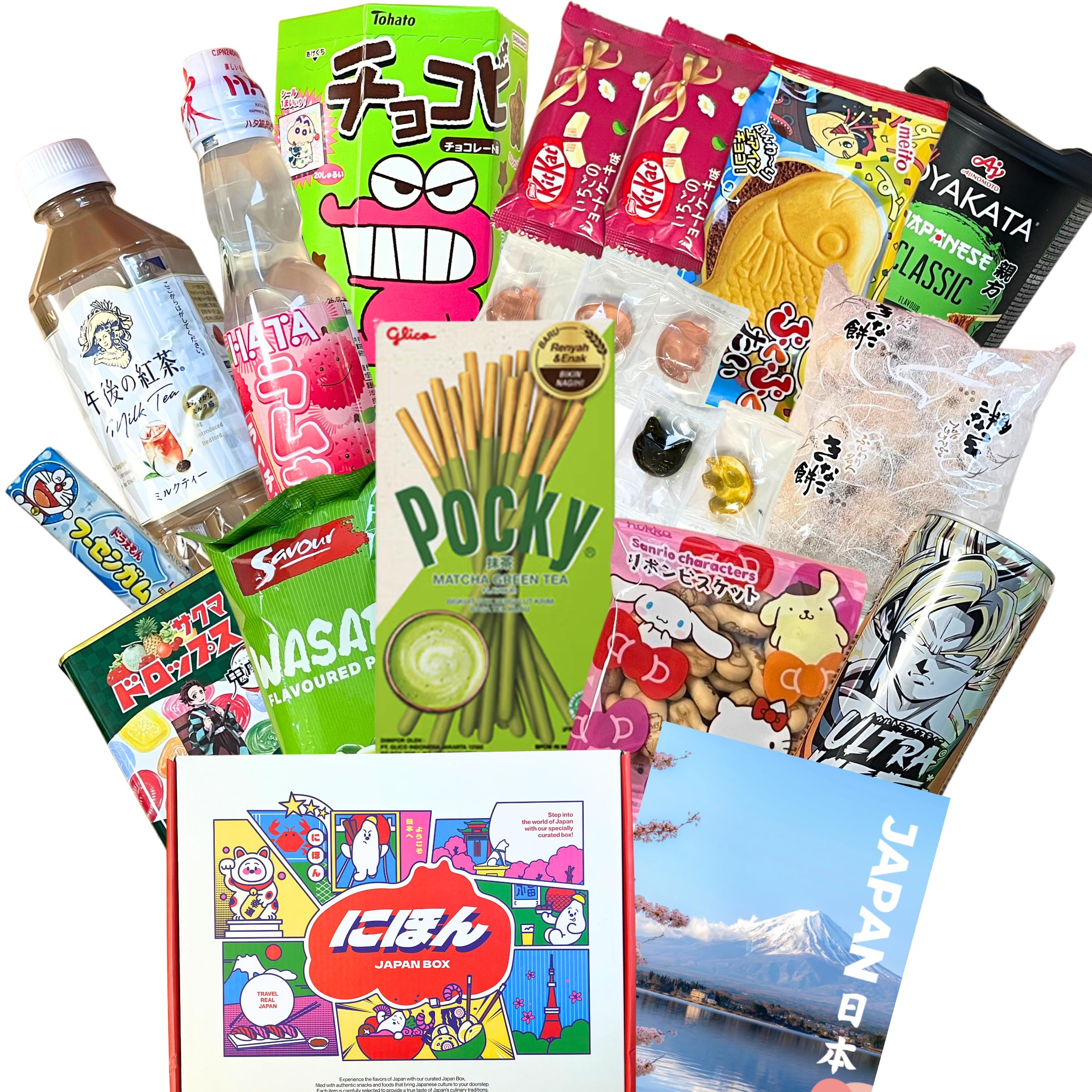 ASIA Snack Box Original Korea Japan Snacks Drinks Süß salzig Kultur-Guide Deutsch