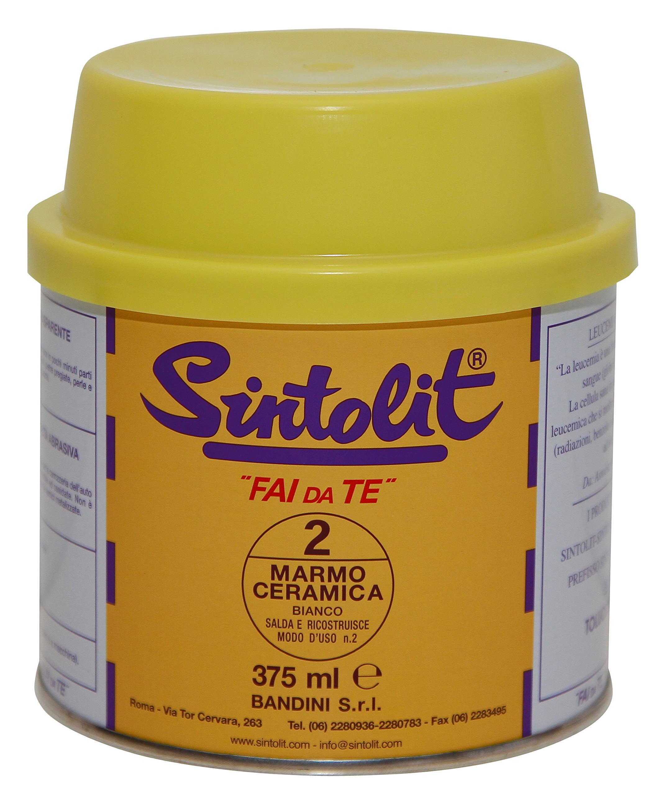 { language_tag:​it_IT, value:"​Sintolit LITFDTMABI Mastice Stucco per Marmo, Bianco" }