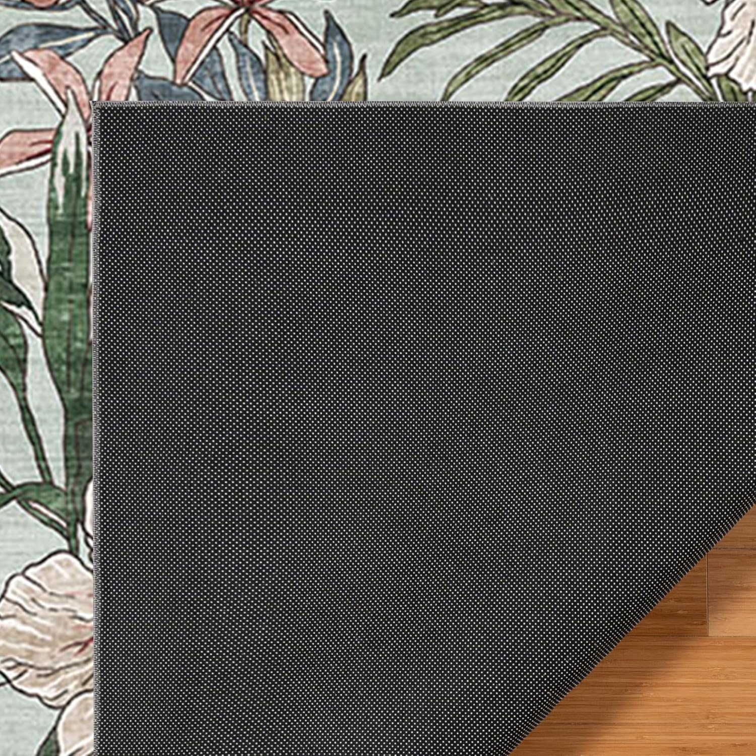 Gertmenian Indoor Modern/Contemporary Accent Rug - 3x5 Small, Non-Shedding, Ideal for High Traffic in Living Room, Bedroom, Entryway - Floral, Lt. Green, 26826