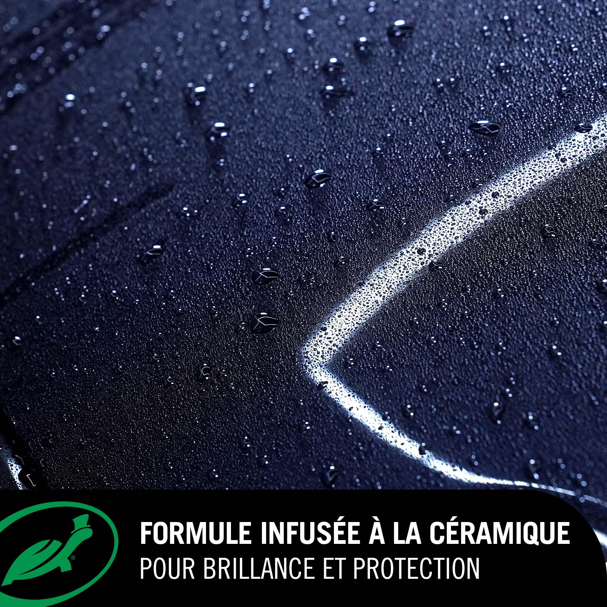 Turtle Wax Hybrid Solutions Céramique 3-en-1 Nettoyant Voiture, Lavage Sans Eau, Protection Hydrophobe Durable et Brillance Haute, Sûr pour la Peinture, le Verre, les Garnitures et les Roues, 500ml