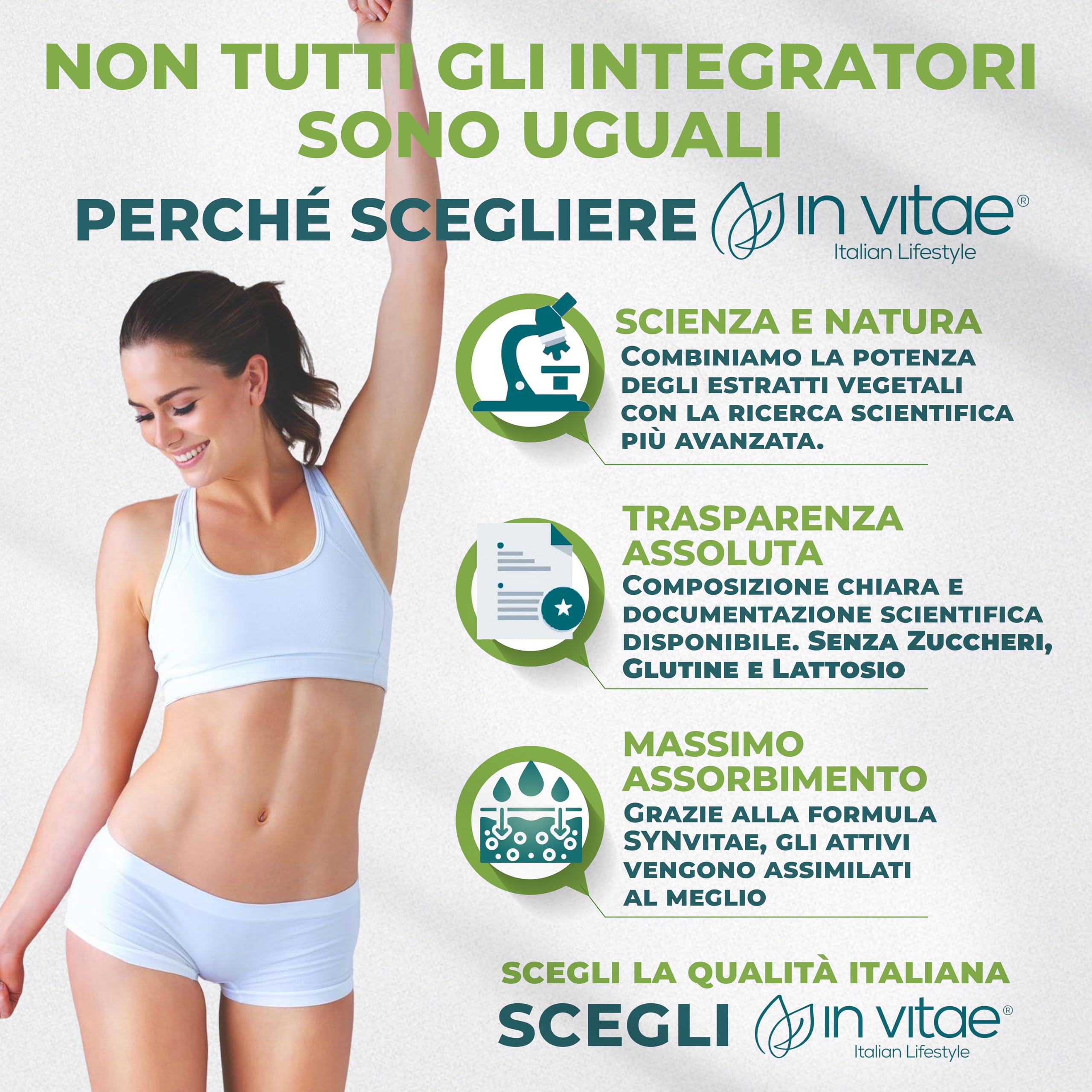 IN VITAE Drenante Forte - Integratore con Aloe, Tarassaco, Betulla, Carciofo e Sambuco - Supporto al Drenaggio dei Liquidi Corporei e Funzioni Depurative - 20 Stick Gel - Made in Italy