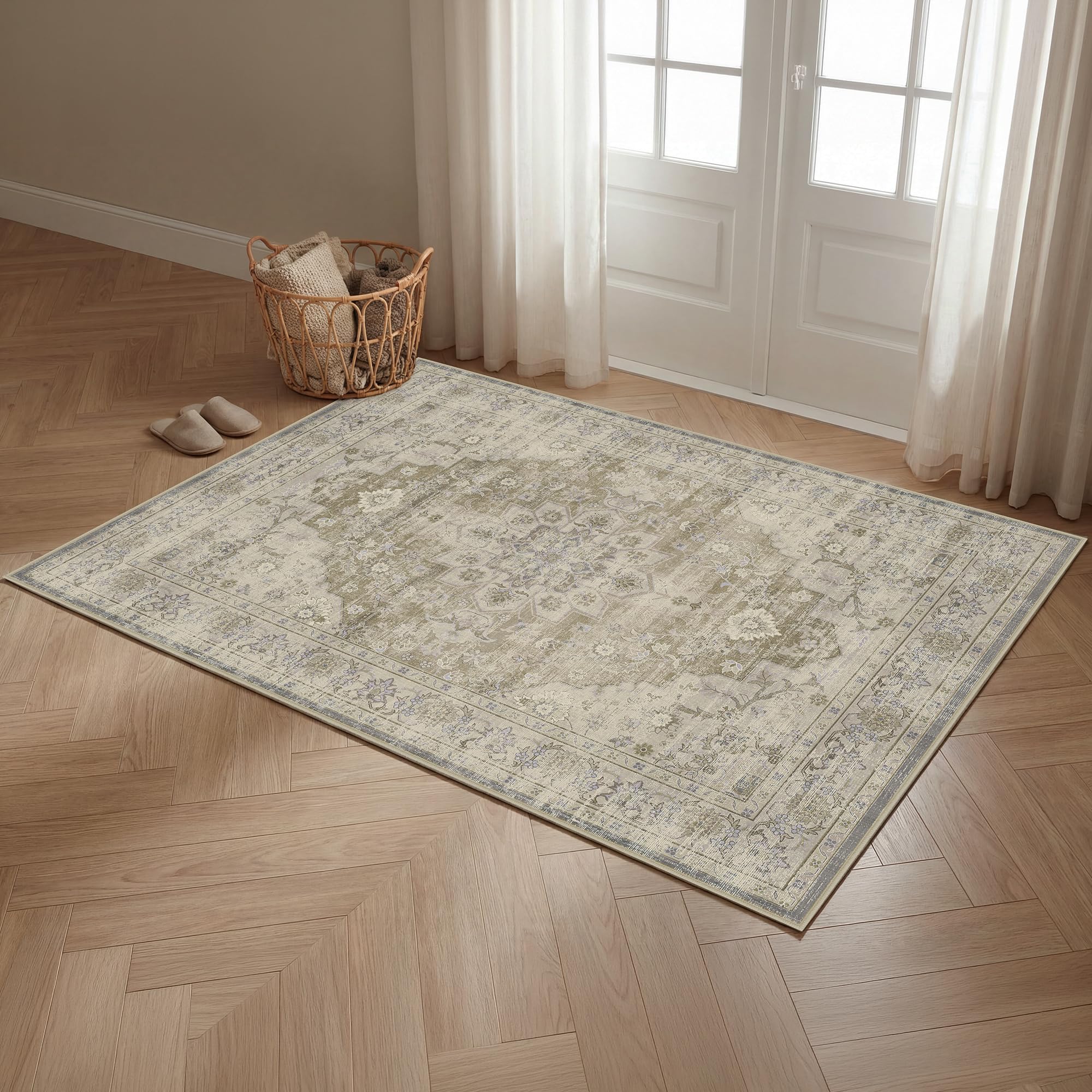 Autsel Rugs for Living Room Bedroom 60x90cm, Small Machine Washable Rugs โ image 1