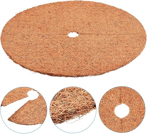 Miniatura 4 de PATIKIL Tapete de fibra de coco de 16 pulgadas, paquete de 3 protectores de fibra de coco gruesa para plantas en macetas de interior y exterior