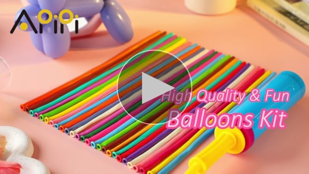 Amazon.com: 100 Pcs 260Q Balloons Kit with Pump - Kids Premium