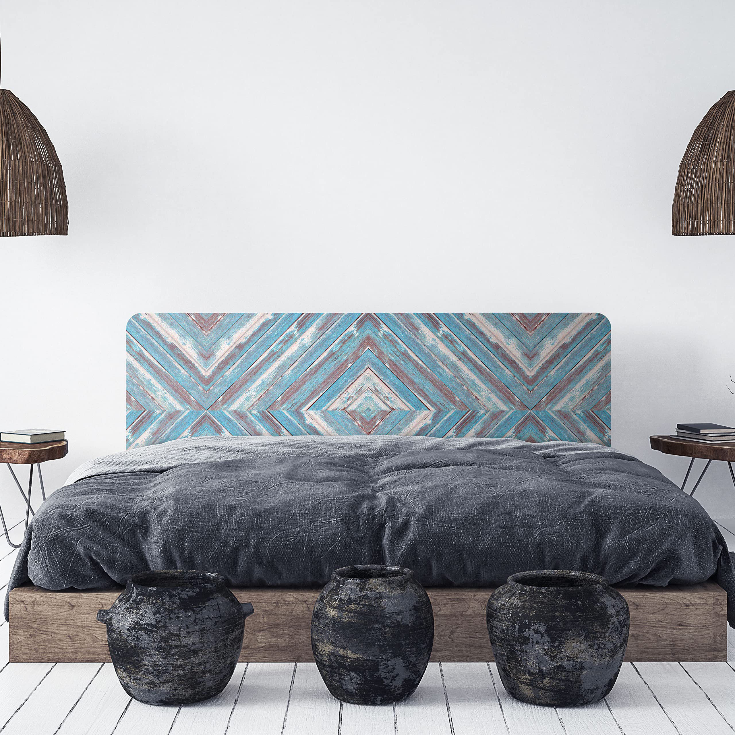 MEGADECOR Cabecero Cama PVC 10mm Decorativo Económico Modelo Casablanca