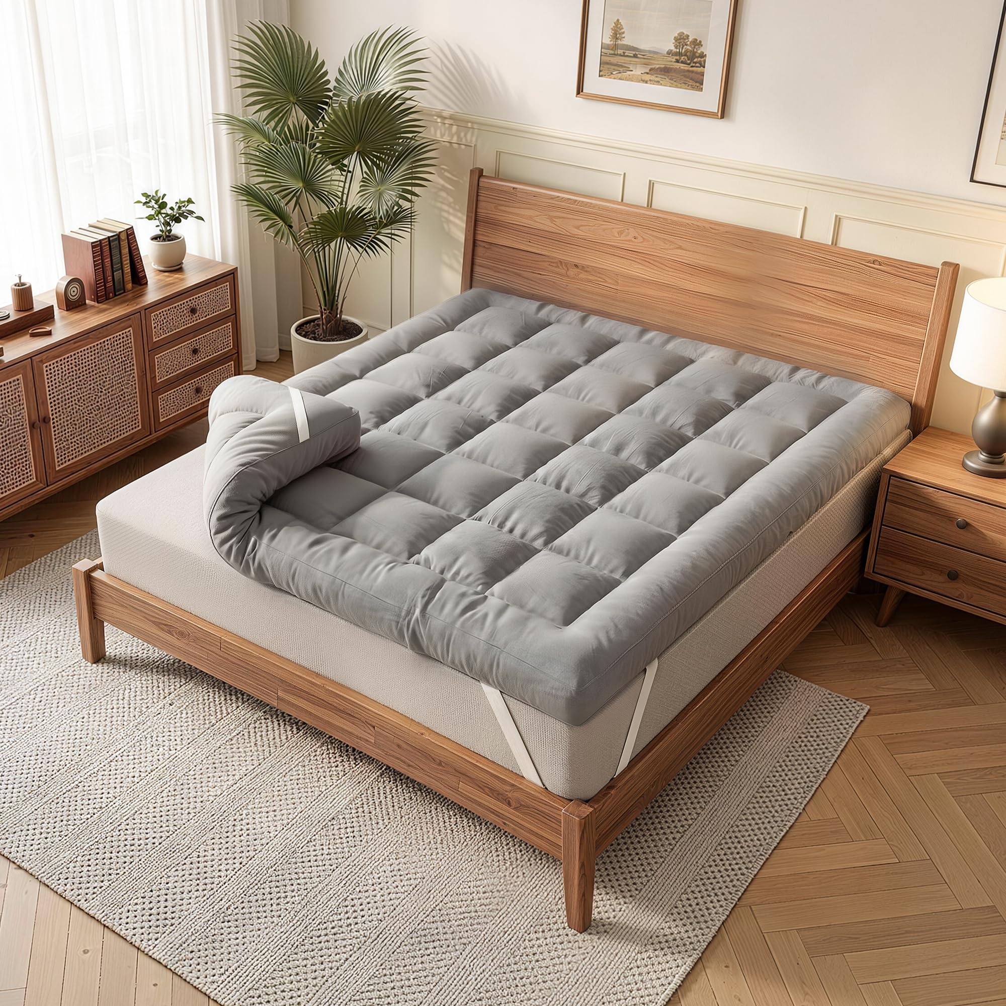 wowttrelax Matratzenauflage 140x200 cm, Stärke 8 cm | Hoch atmungsaktiv, ohne lästigen Wärmestau Ergonomische Druckverteilung für spannungsfreien Schlaf