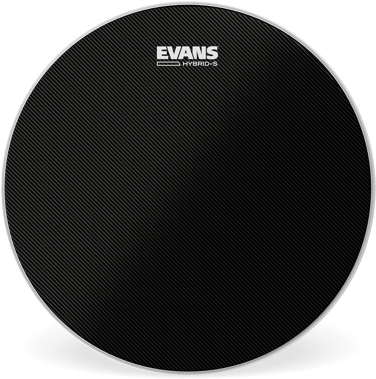 Evans Hybrid-S Black Marching Snare Drum Head, 14 Inch