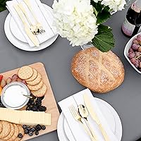 Vista 8 de Shamrock Home Mantel de poliéster ajustable de 8 pies, mantel rectangular elástico, mantel ajustable para mesas de 8 pies, funda de mesa de picnic