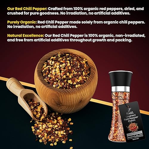 Miniatura 5 de FASL Grinder Seasoning Gift Pack de 3 – Sal rosa del Himalaya, hojuelas de pimiento rojo triturado y sal rosa del Himalaya (mezcla de romero) –