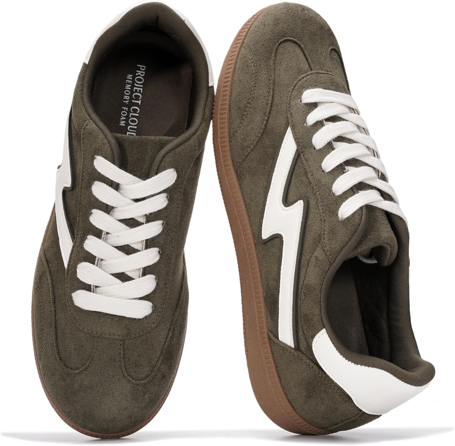 Project Cloud Fashion Sneakers for Women 2026 - Lace-Up Shoes Trendy Women Sneakers with Memory Foam Insole Women's Fashion Sneakers Non-Slip Womens Shoes (Irita)