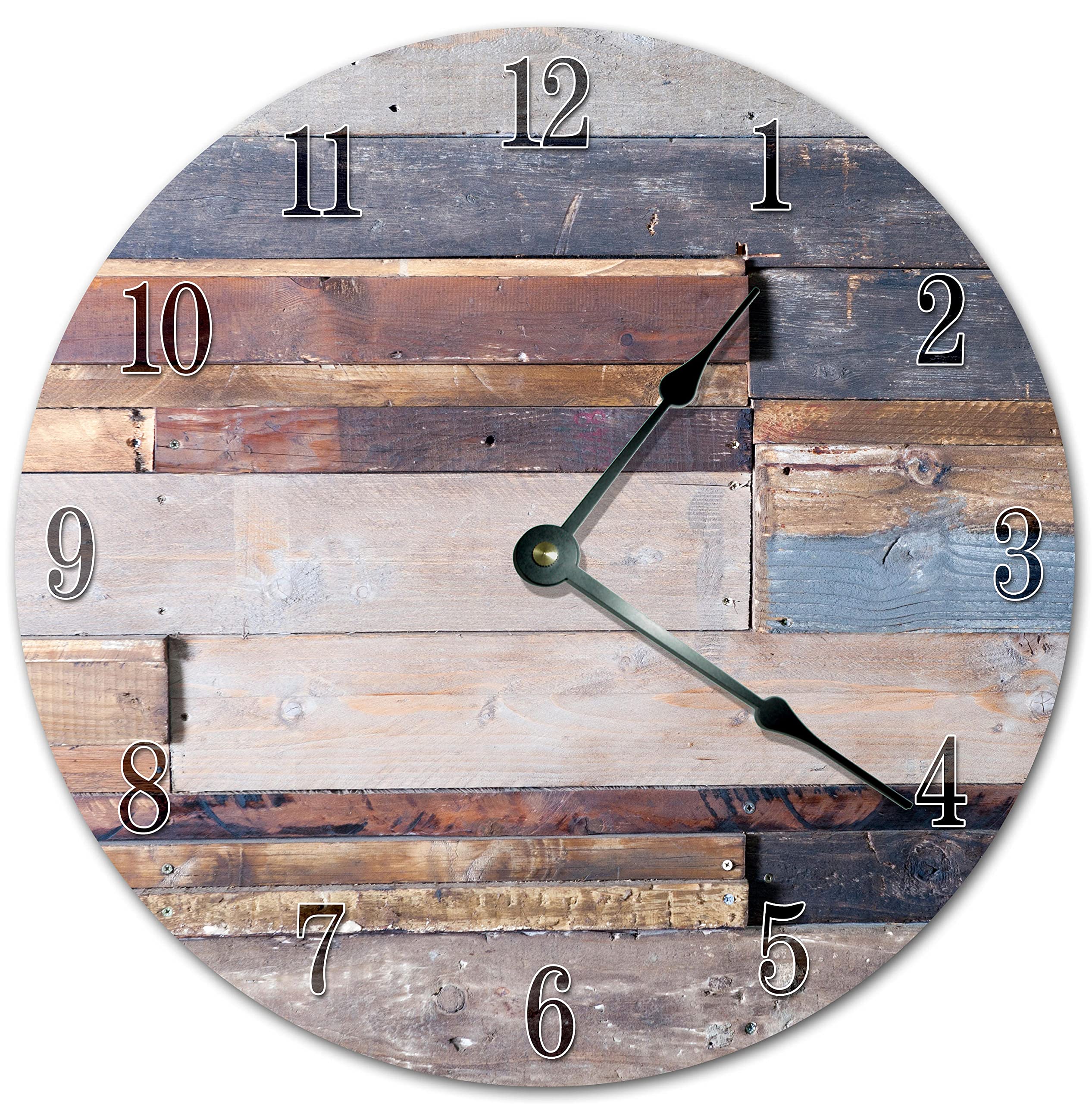 Horloge murale silencieuse en bois pour retrouver le sommeil dans la chambre
