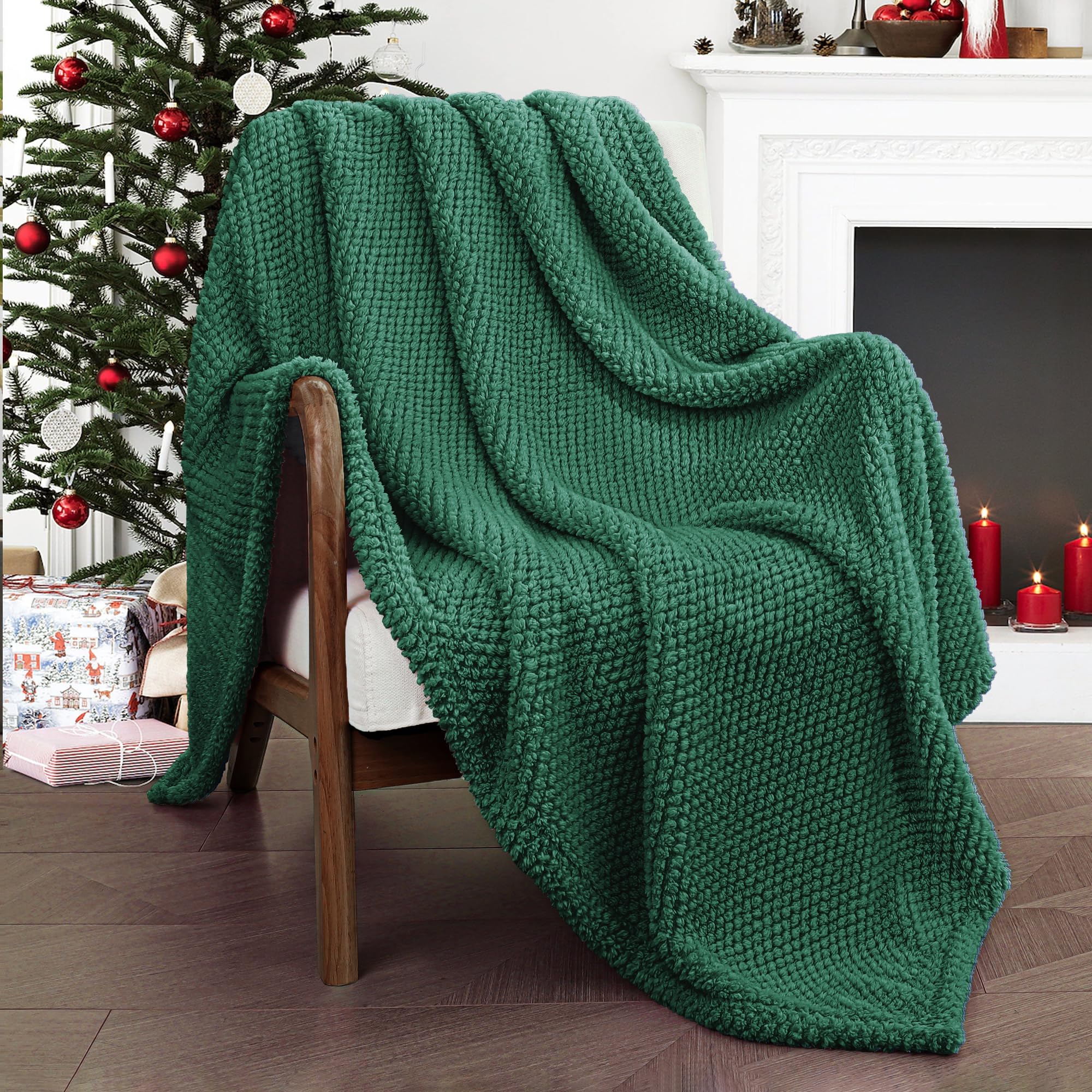 Whale Flotilla Large Fuzzy Fleece Throw Blanket for Sofa 130x180 CM Fluffy Warm Soft Jacquard Blankets for All Season Lightweight and Cozy