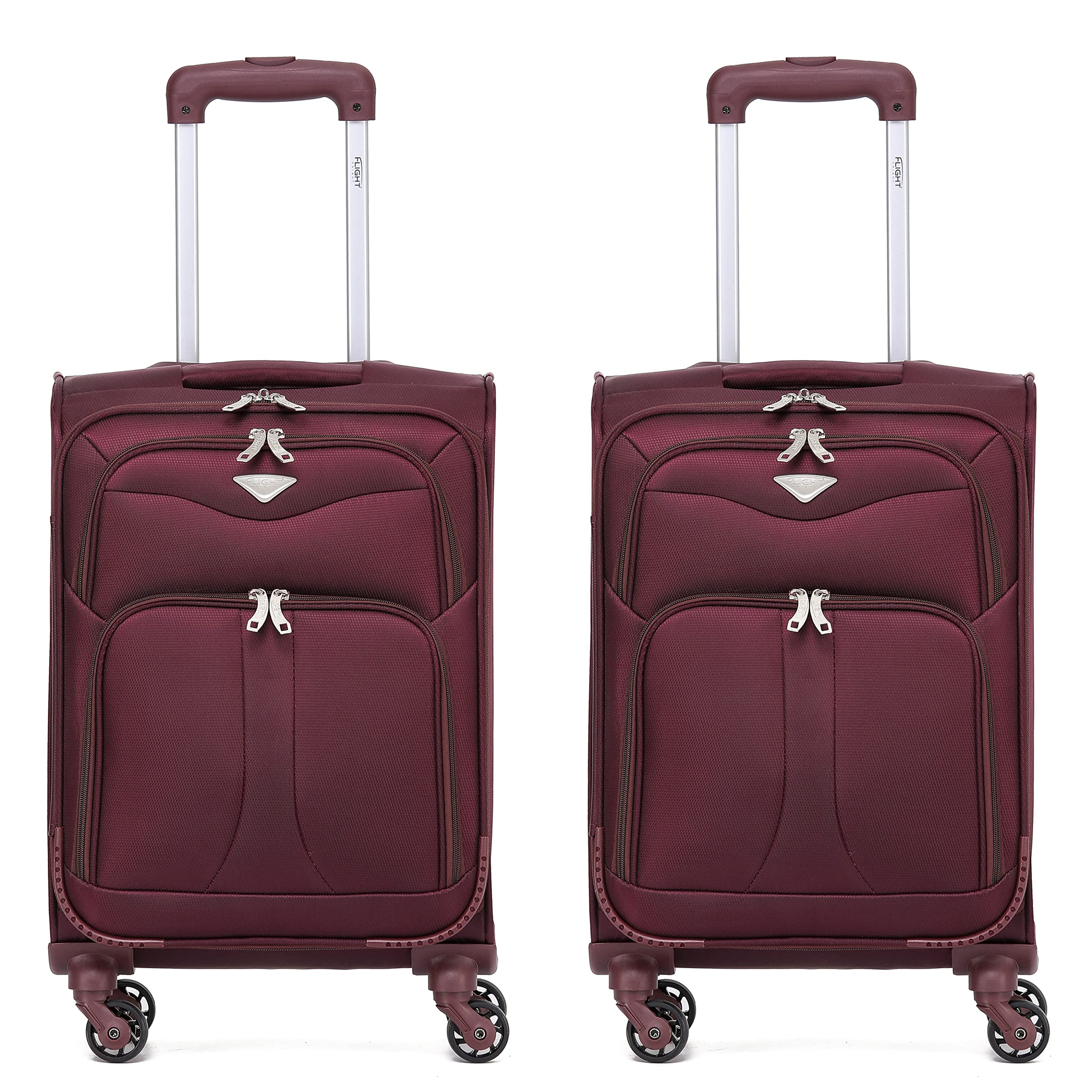 Flight Knight Lightweight 4 Wheel 800D Soft Case Suitcases Anti Crack Cabin & Hold Luggage Options Approved for Over 100 Airlines Including easyJet, BA & Many More! — view 76