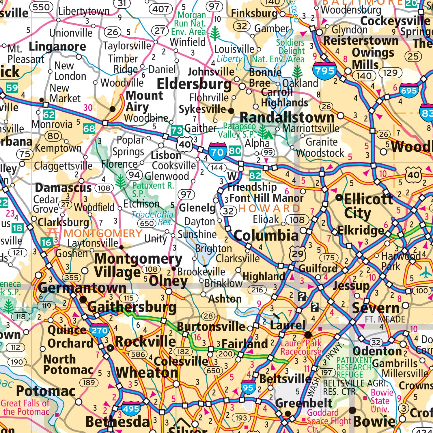 Rand McNally Easy to Fold: Delaware, Maryland Laminated Map - Image 4