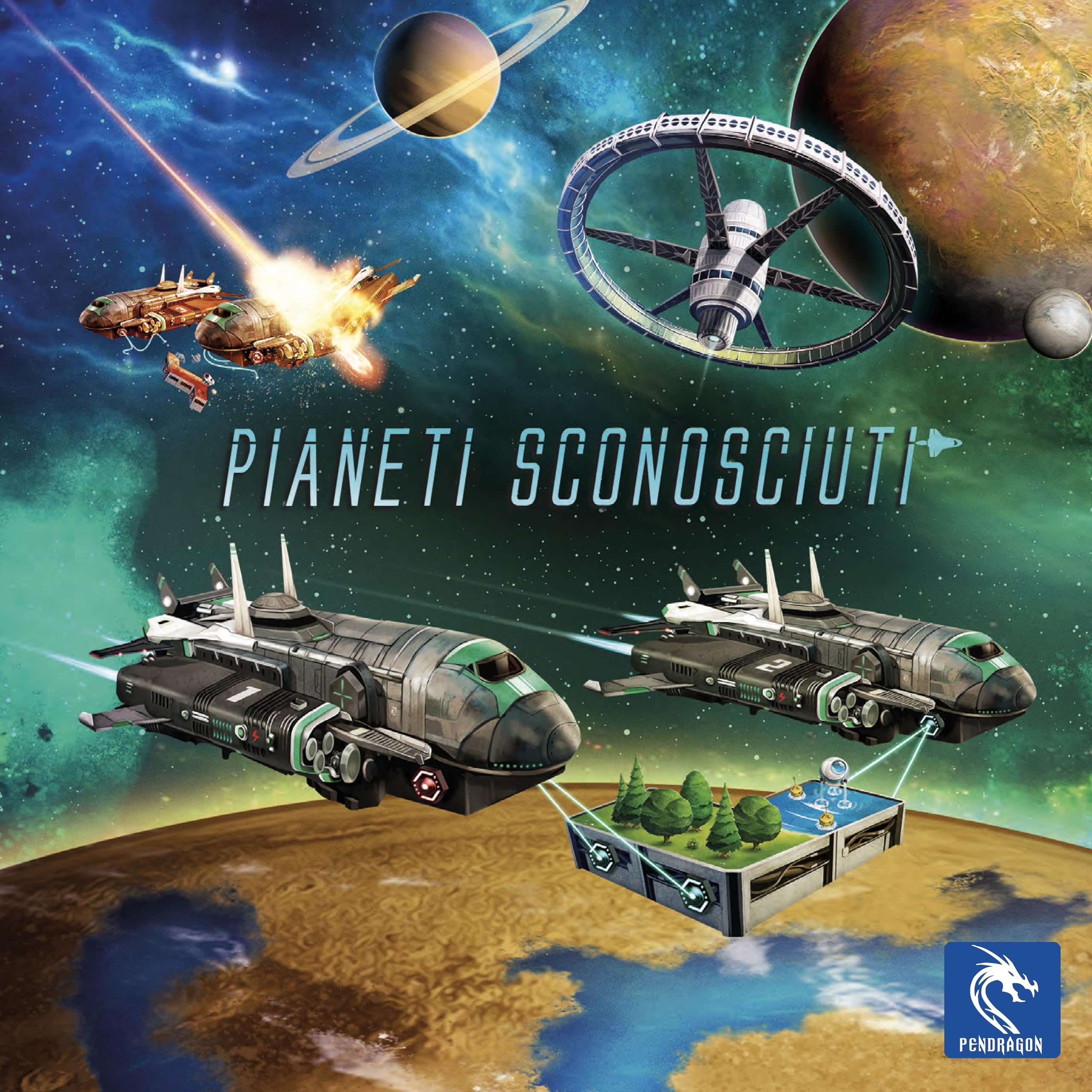 Pendragon - Pianeti Sconosciuti - Edizione italiana - Giocoda tavolo, Età 10+, 1-6 Giocatori