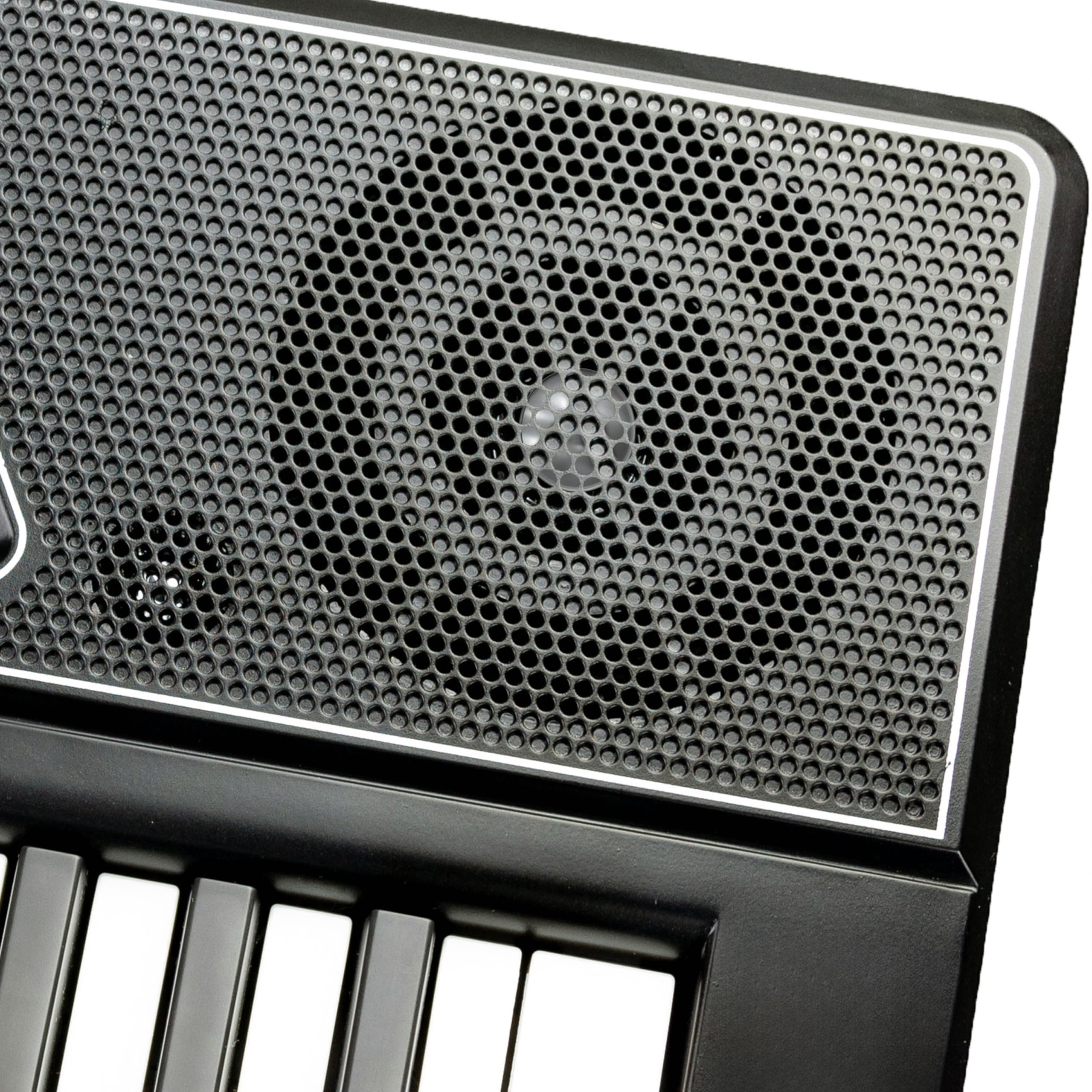 RockJam Tastiera per pianoforte 61 tasti con Pitch Bend, supporto, panchina, auricolare, adesivi per appunti e lezioni