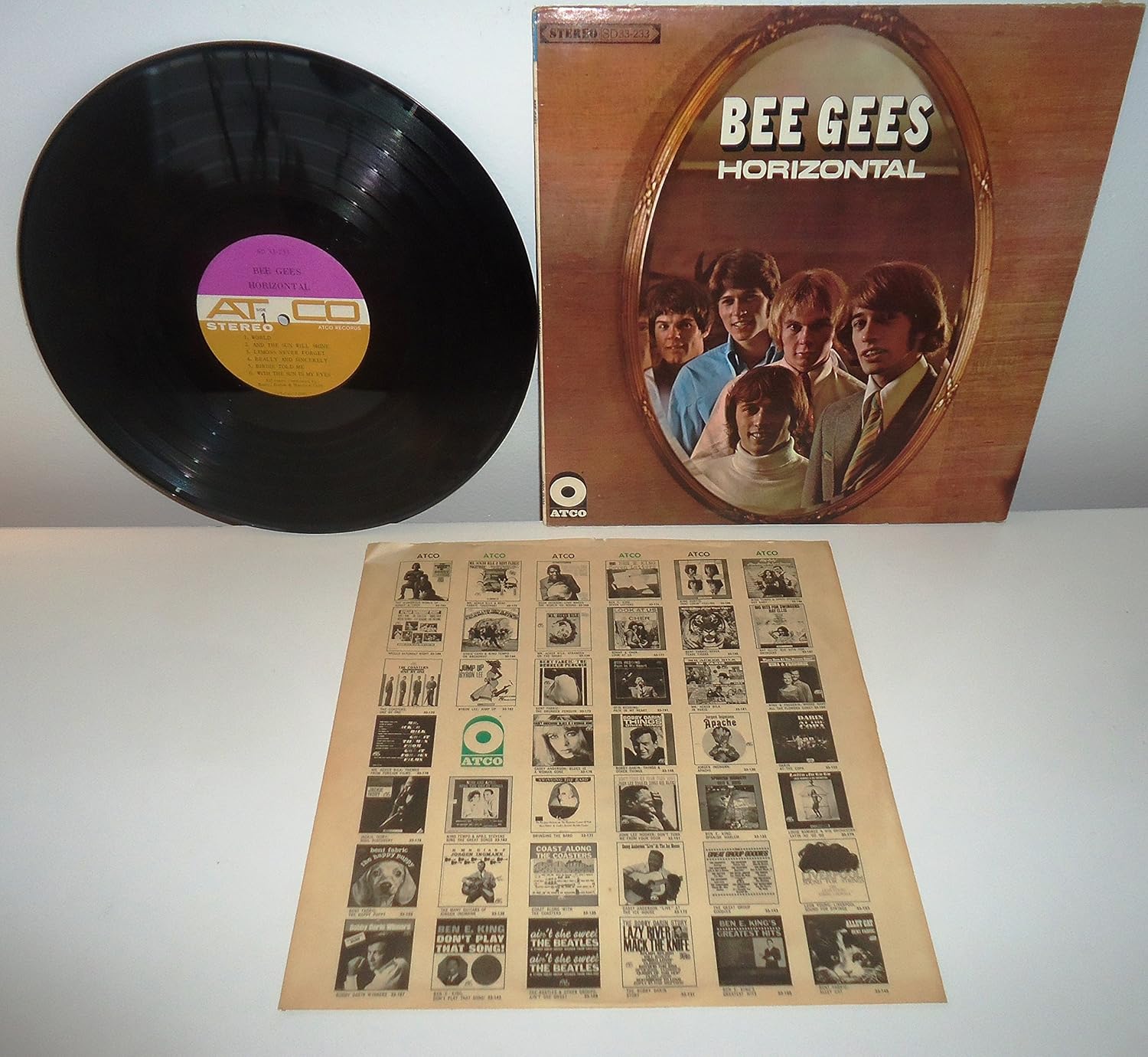 Record label for the bee gees