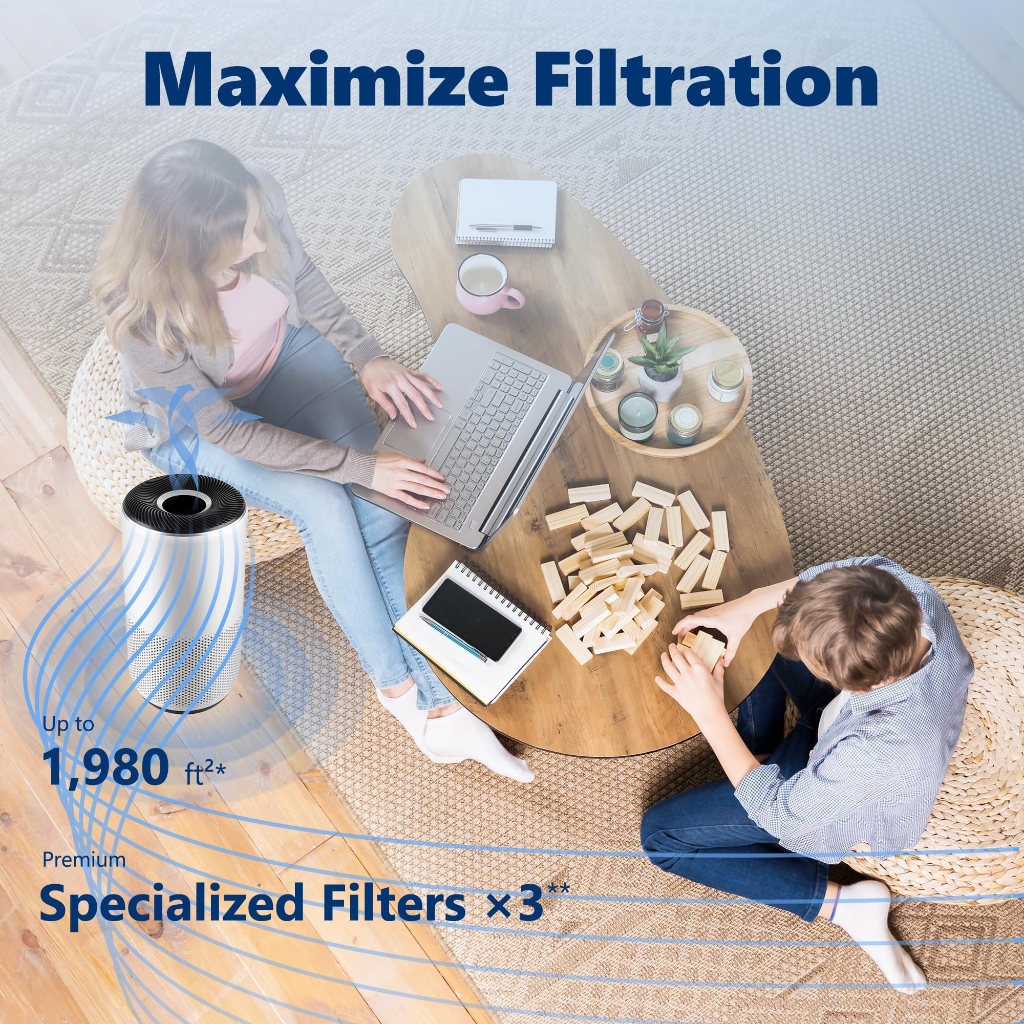 Core 400S Pet Care - Filtro de repuesto para LEVOIT Core 400S Smart WiFi, Funmit 3 en 1 H13 True HEPA filtro de repuesto, parte # Core 400S-RF-PA (LRF-C401-YUS), amarillo, paquete de 2, amarillo