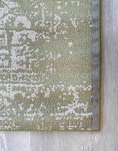 Miniatura 11 de Unique Loom Richmond Collection - Alfombra de área con medallón (5 pies 3 pulgadas, cuadrada, verdemarfil)