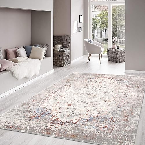 Miniatura 2 de Pasargad Home Turkish Efes Design MultiL. Blue Area Rug for Living Room, Bedroom, Home Dining- 5' 0" X 8' 0"